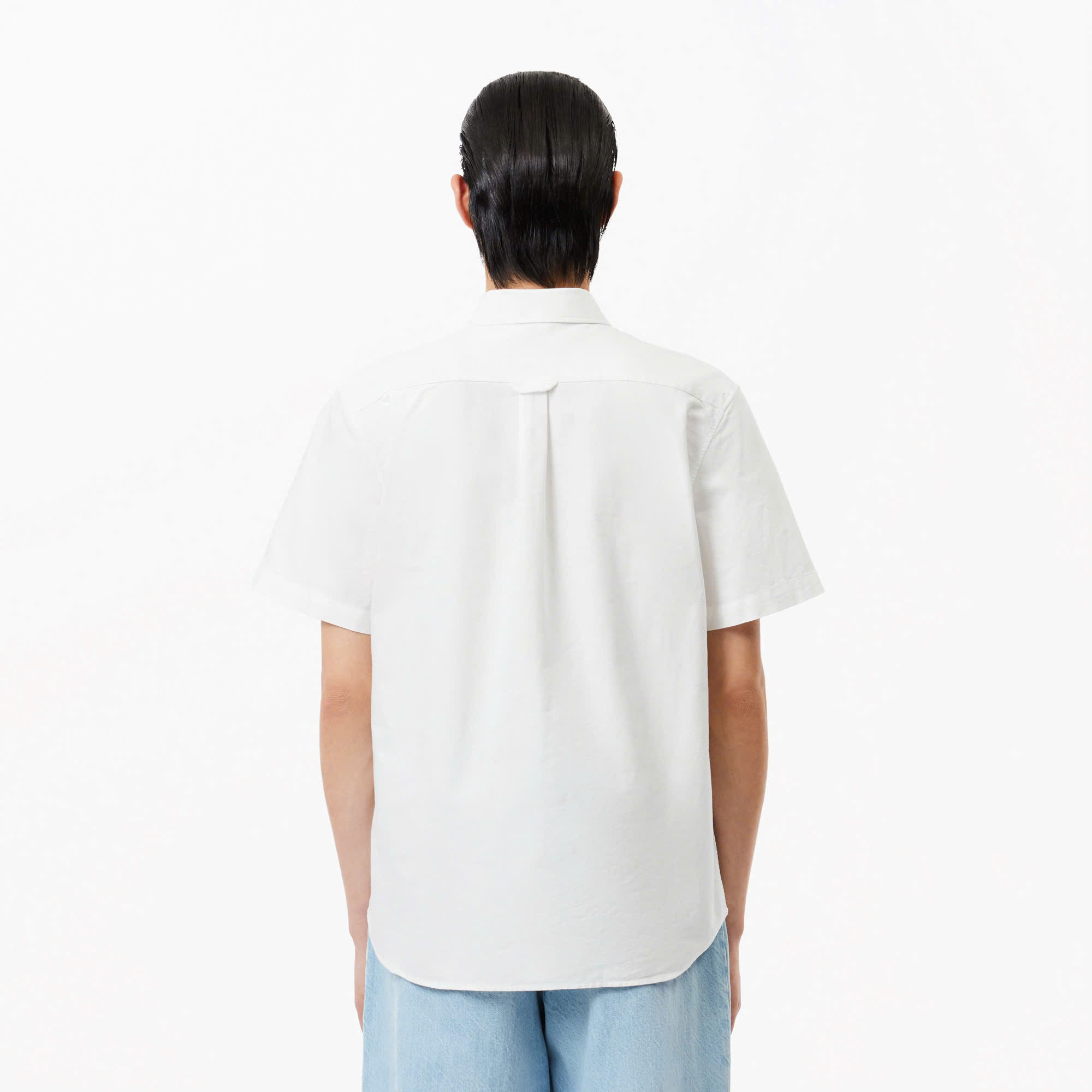 Áo Sơ Mi Lacoste Nam Oxford Dáng Regular CH1917-00-001 Màu Trắng
