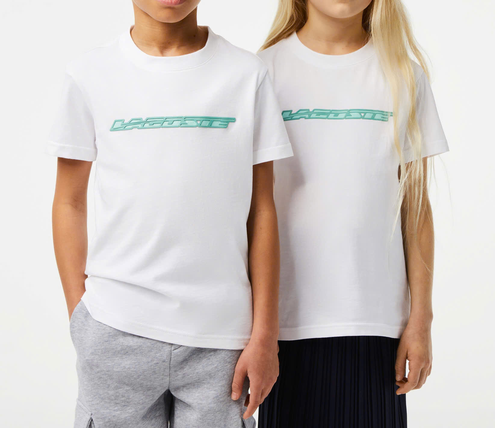 Áo Thun Lacoste Trẻ Em TJ5302-00-001 Màu Trắng