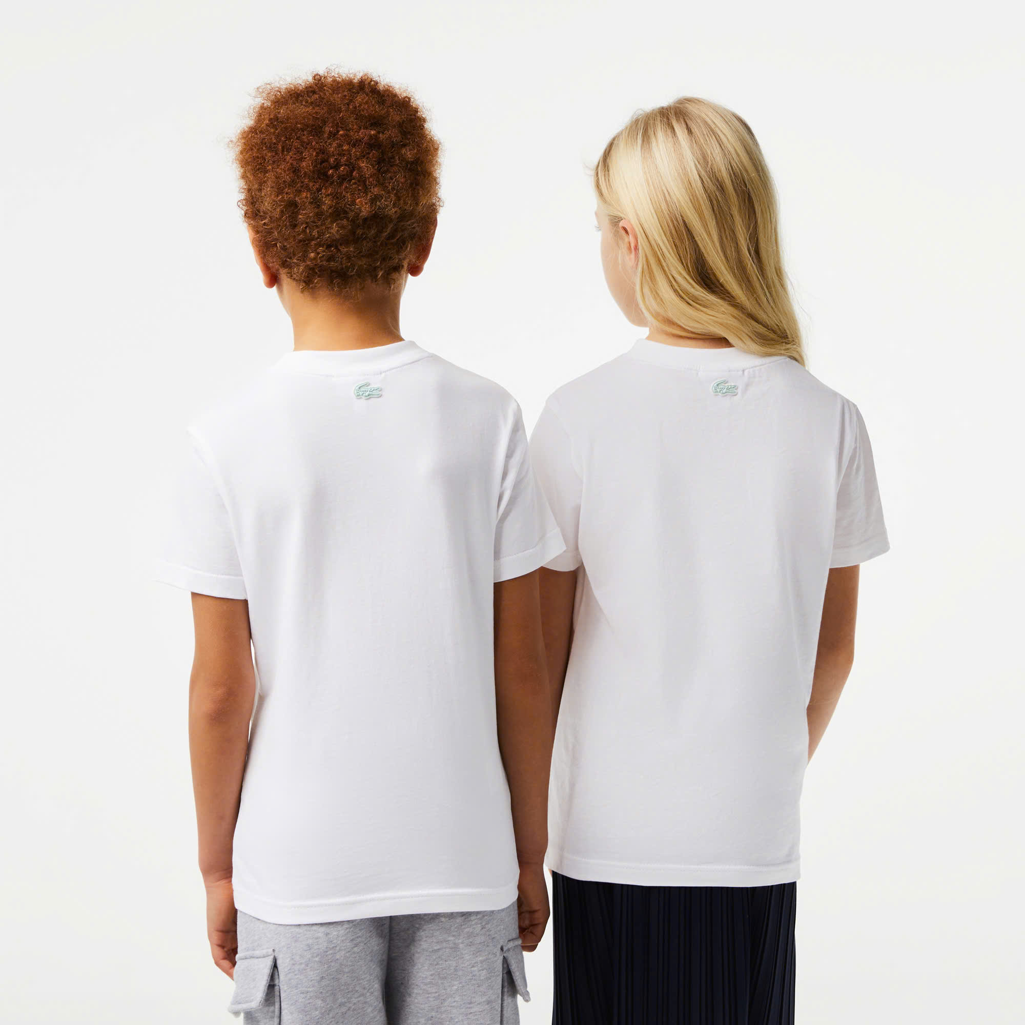 Áo Thun Lacoste Trẻ Em TJ5302-00-001 Màu Trắng