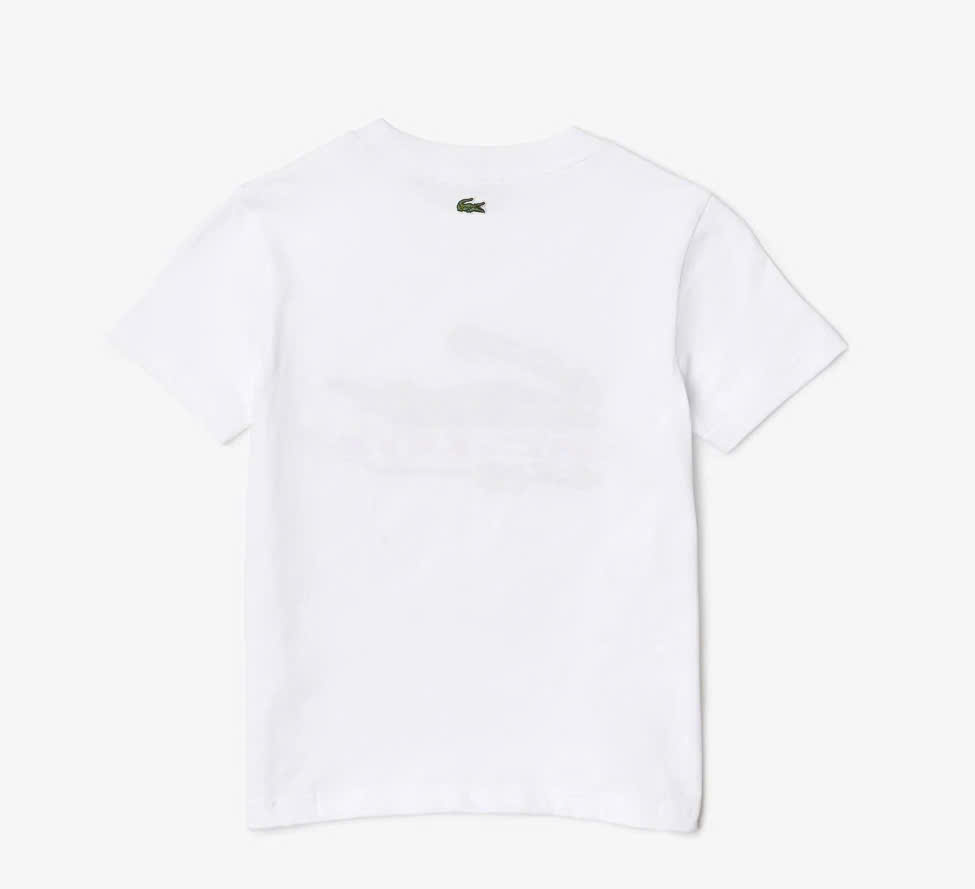 Áo Thun Lacoste Trẻ Em TJ5335-00-001 Màu Trắng