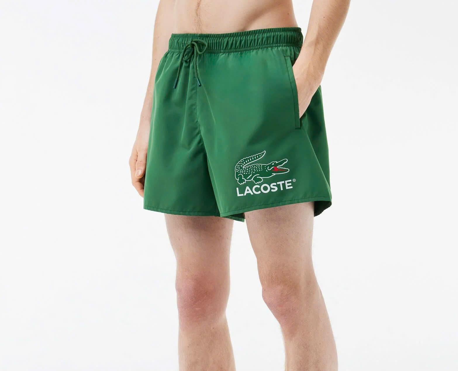 Quần Bơi Lacoste Nam MH6912-00-132 Màu Xanh Lá