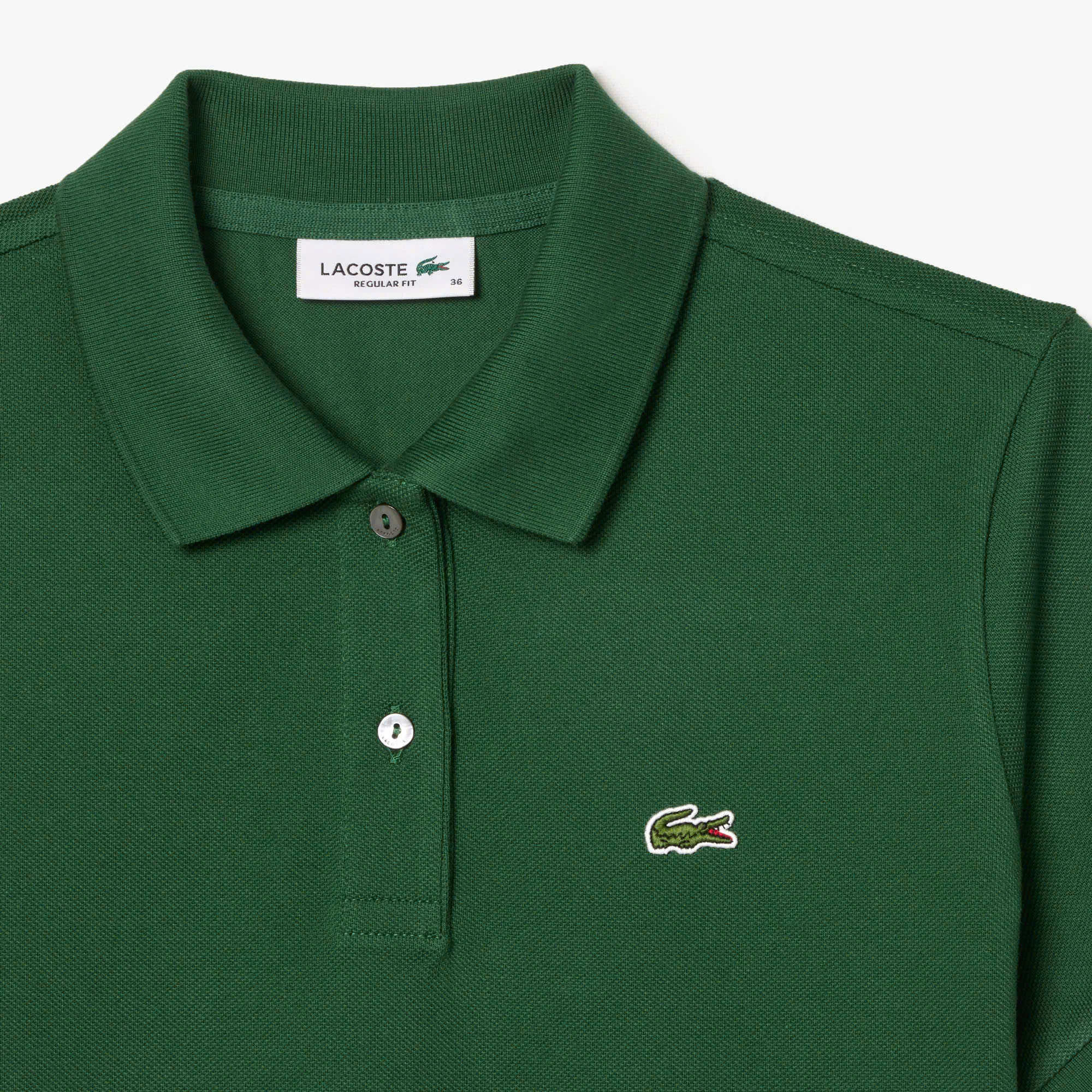 Áo Polo Lacoste Nữ Dáng Suôn Regular Fit PF7839-00-132 Màu Xanh Lục