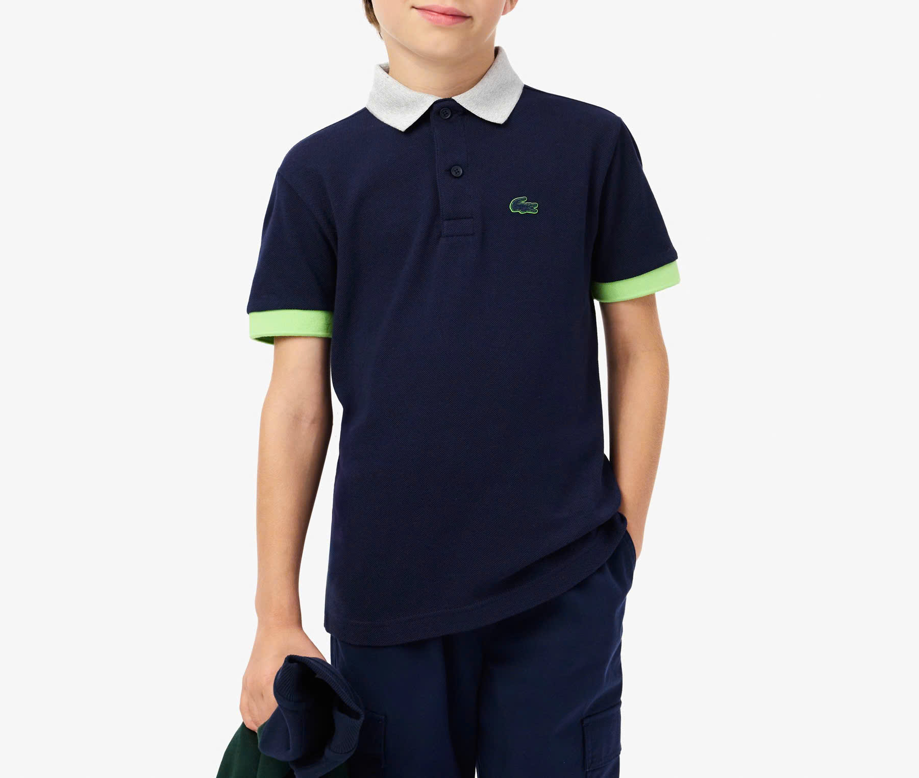 Áo Polo Trẻ Em Lacoste PJ2456-00-I9R Màu Xanh Navy