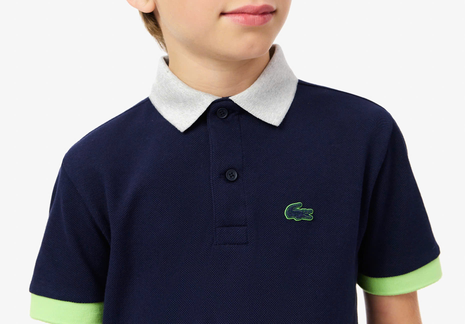 Áo Polo Trẻ Em Lacoste PJ2456-00-I9R Màu Xanh Navy