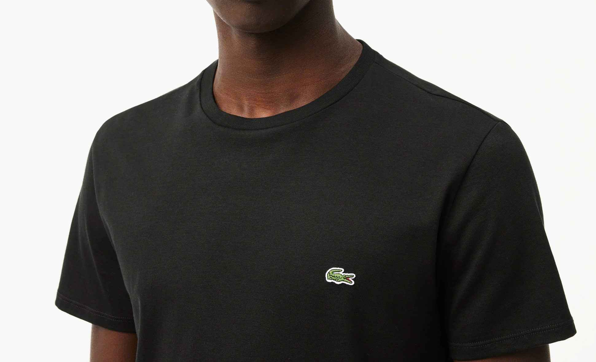 Áo Thun Lacoste Nam Dáng Regular Pima Cotton TH6709-00-031 Màu Đen