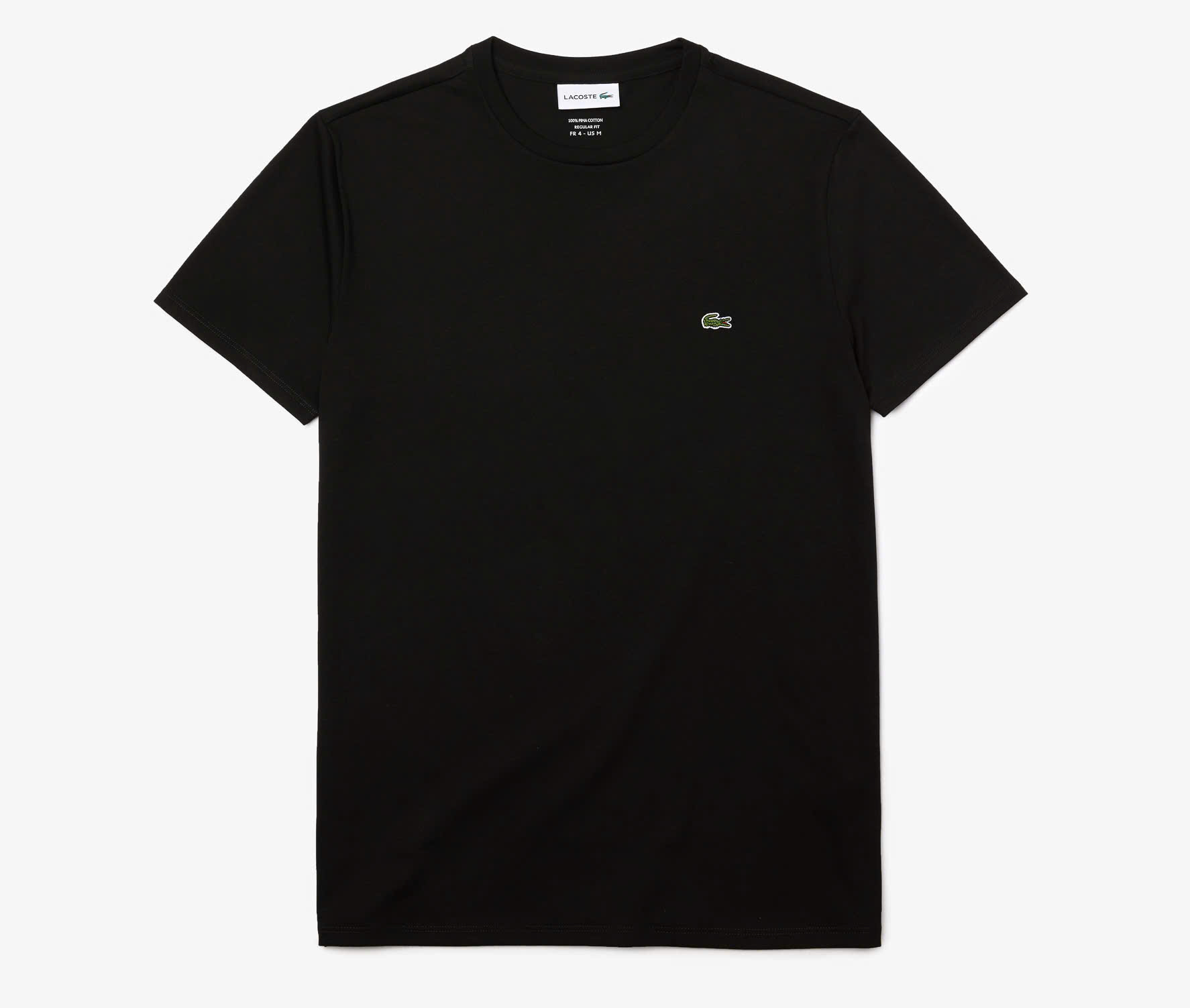 Áo Thun Lacoste Nam Dáng Regular Pima Cotton TH6709-00-031 Màu Đen