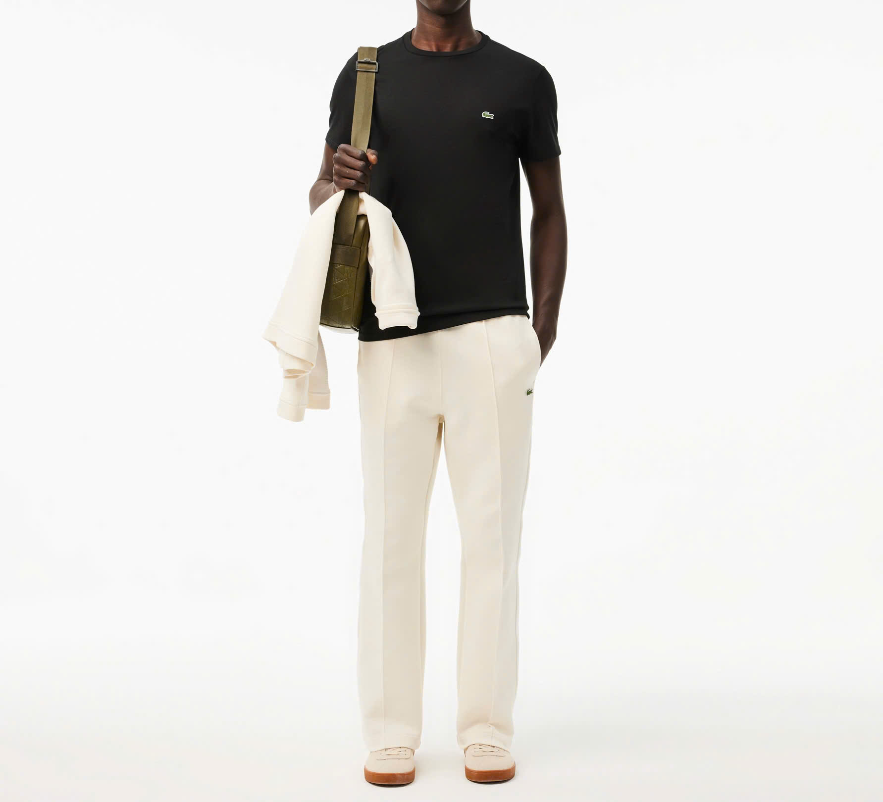 Áo Thun Lacoste Nam Dáng Regular Pima Cotton TH6709-00-031 Màu Đen