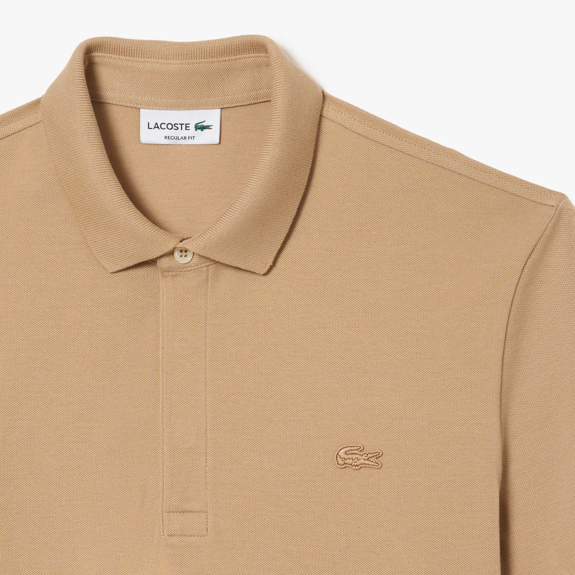 Áo Polo Lacoste Nam Paris Dáng Regular PH5522-00-02S Màu Be