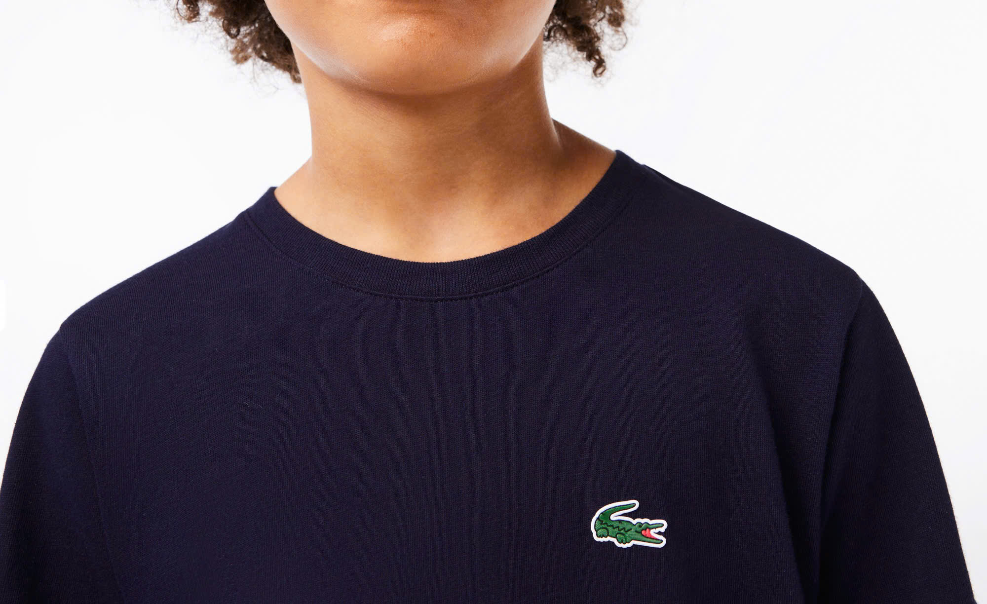 Áo Thun Lacoste Trẻ Em TJ8811-00-166 Màu Xanh Navy
