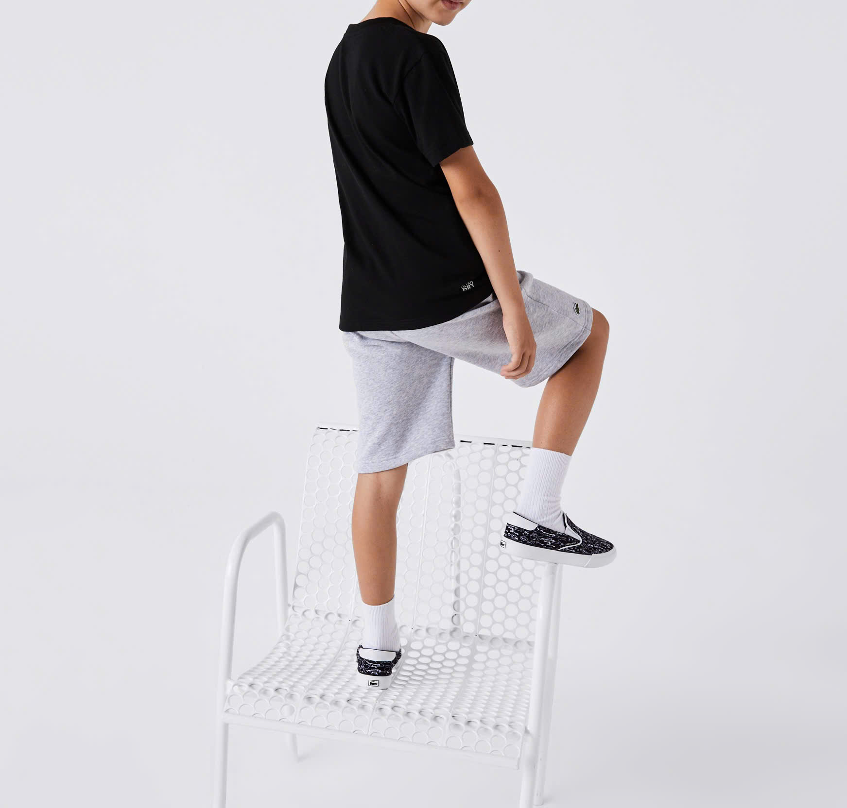 Áo Thun Lacoste Trẻ Em TJ8811-00-031 Màu Đen
