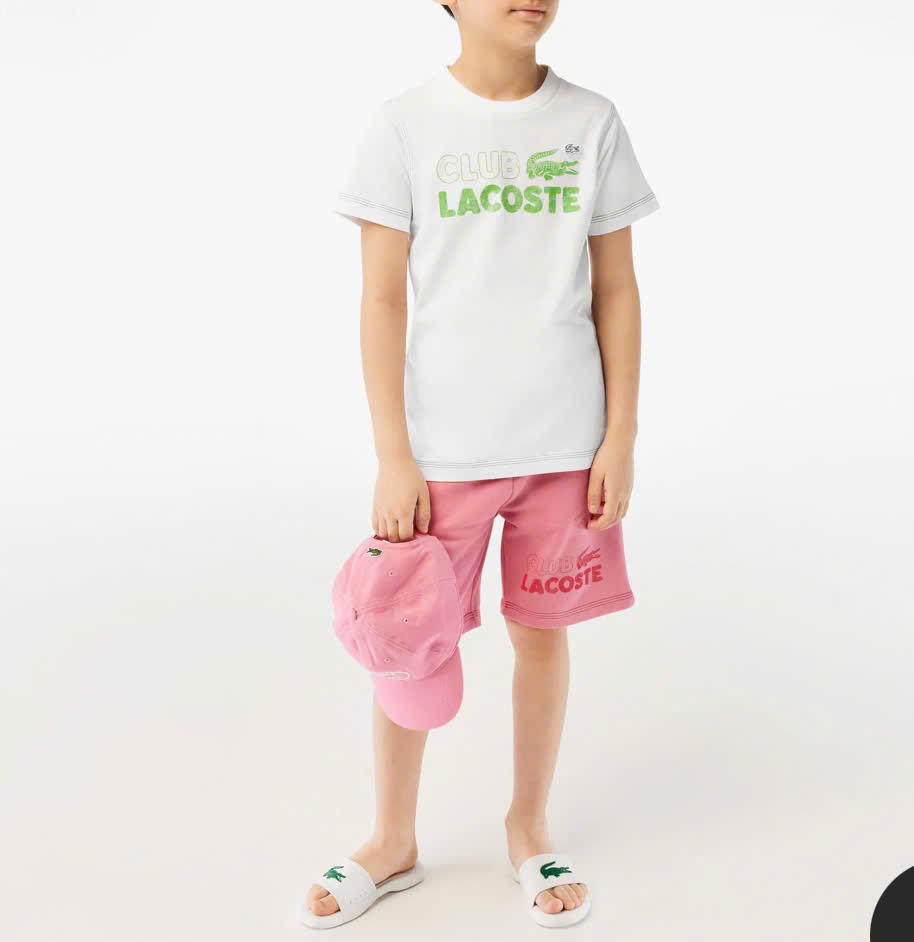 Áo Thun Lacoste Trẻ Em TJ5484-00-001 Màu Trắng