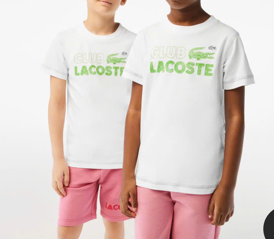 Áo Thun Lacoste Trẻ Em TJ5484-00-001 Màu Trắng