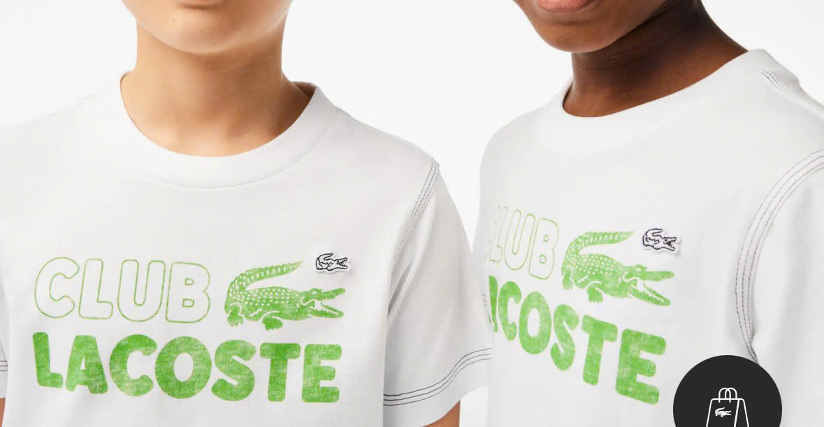 Áo Thun Lacoste Trẻ Em TJ5484-00-001 Màu Trắng