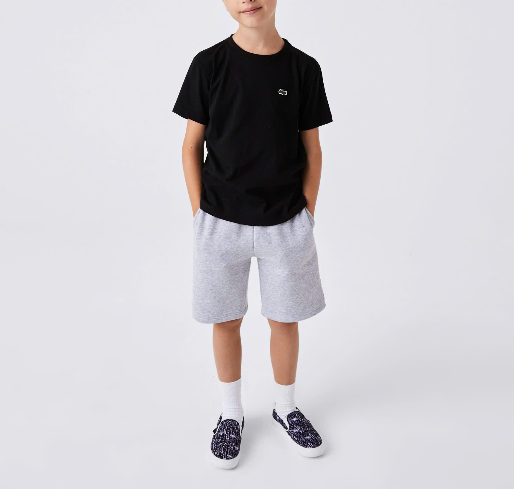 Áo Thun Lacoste Trẻ Em TJ8811-00-031 Màu Đen