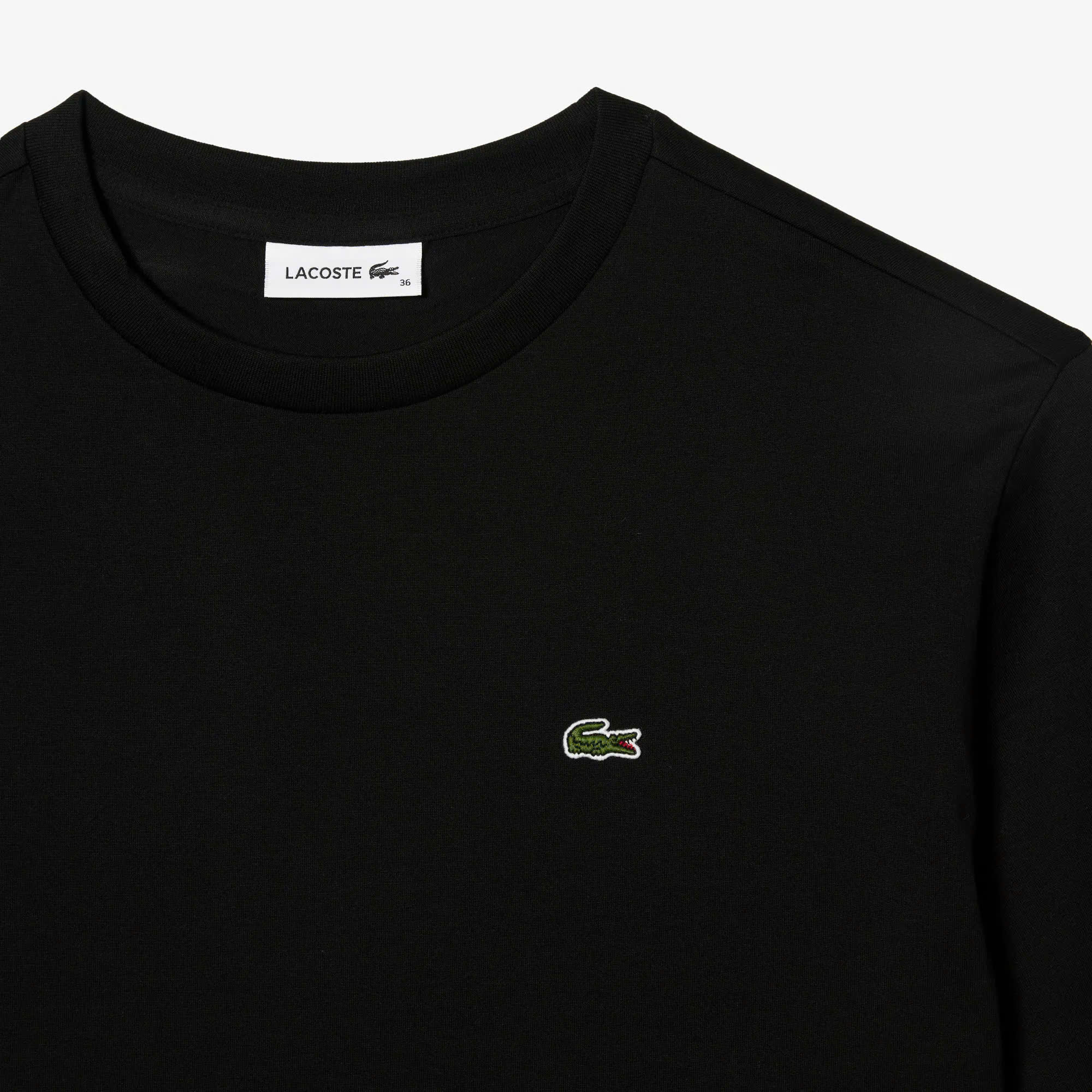 Áo Thun Lacoste Nữ Dáng Suôn TF5441-00-031 Màu Đen
