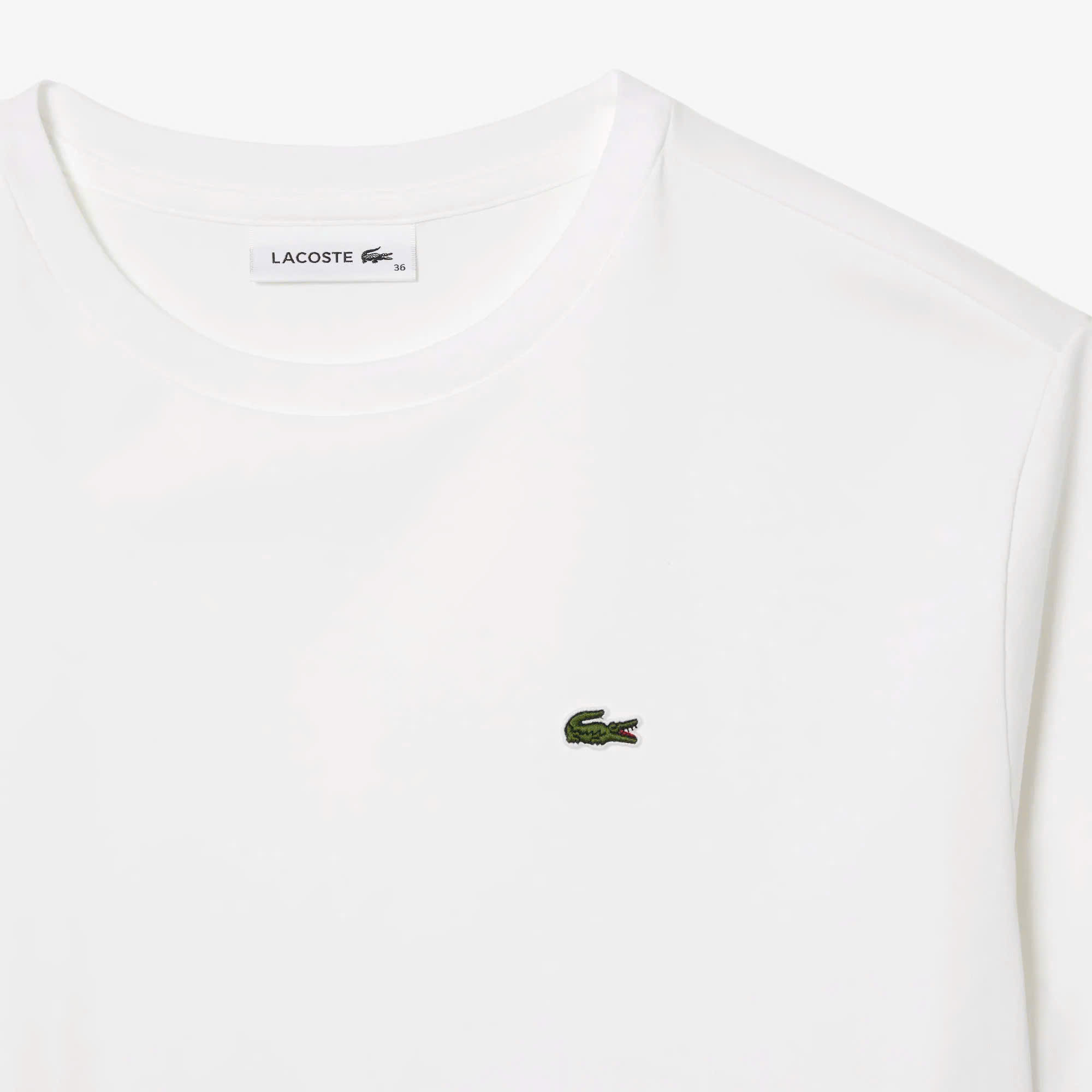 Áo Thun Lacoste Nữ Dáng Suôn TF5441-00-001 Màu Trắng