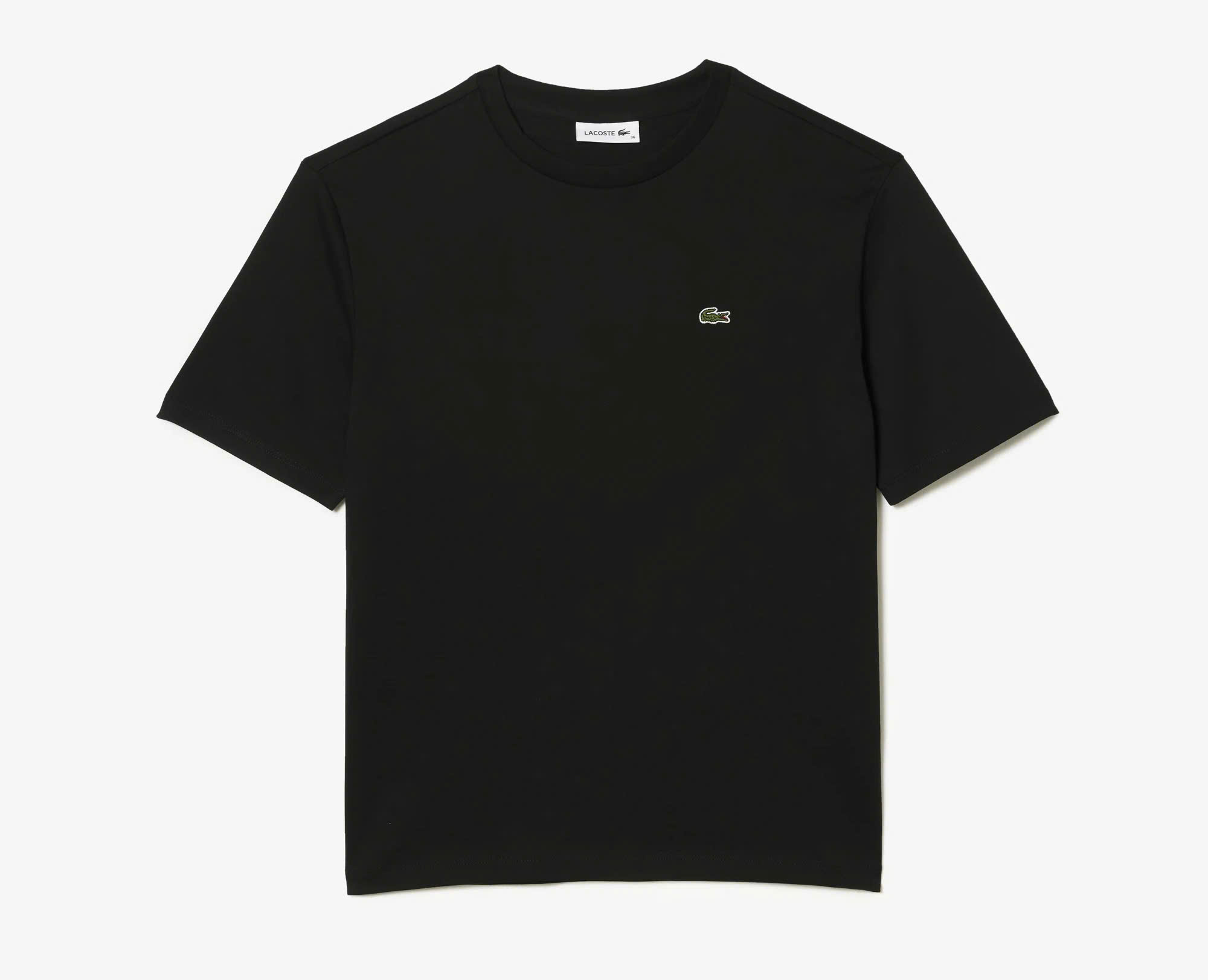 Áo Thun Lacoste Nữ Dáng Suôn TF5441-00-031 Màu Đen