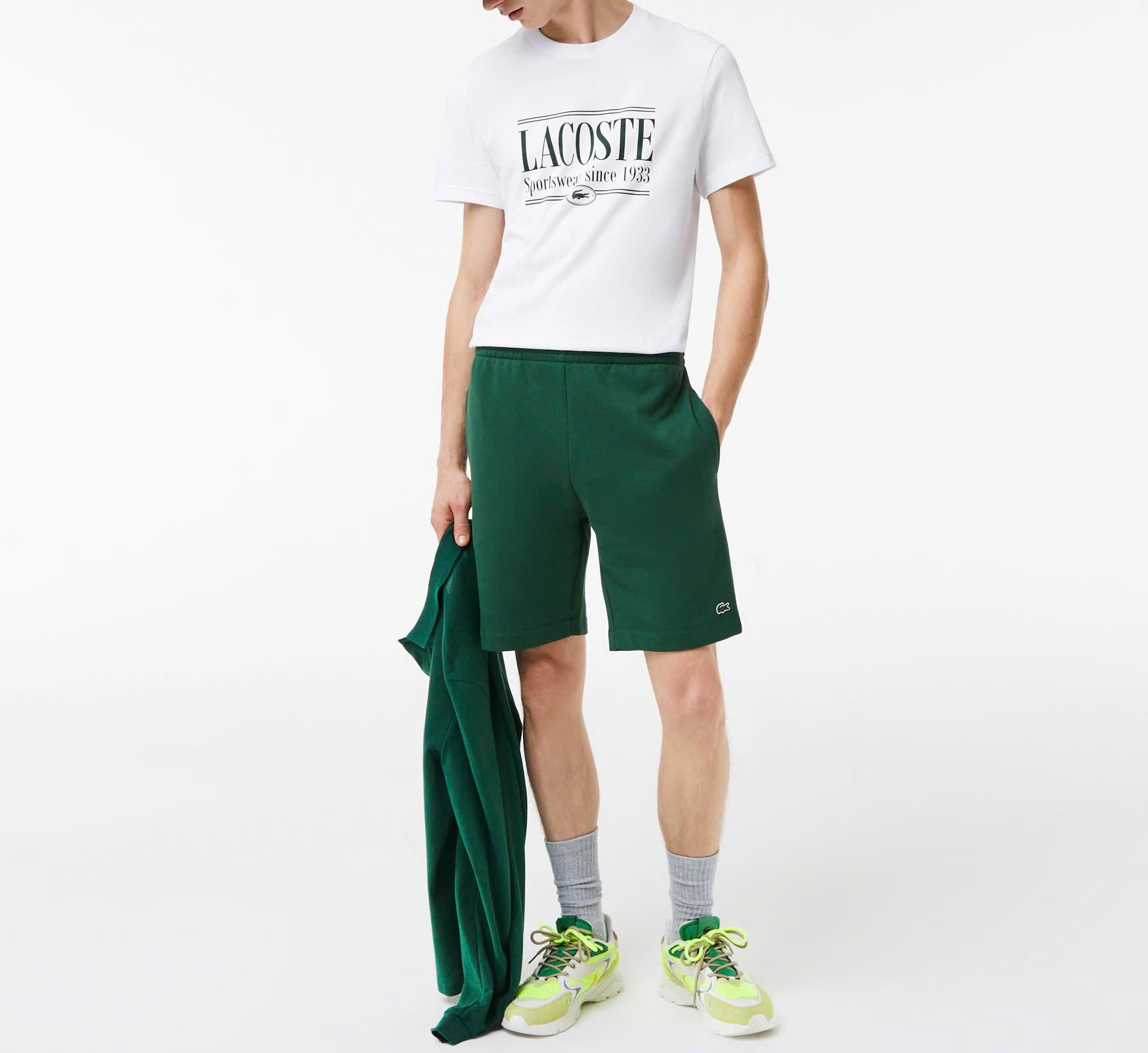 Áo Thun Lacoste Nam Dáng Regular TH0322-00-001 Màu Trắng