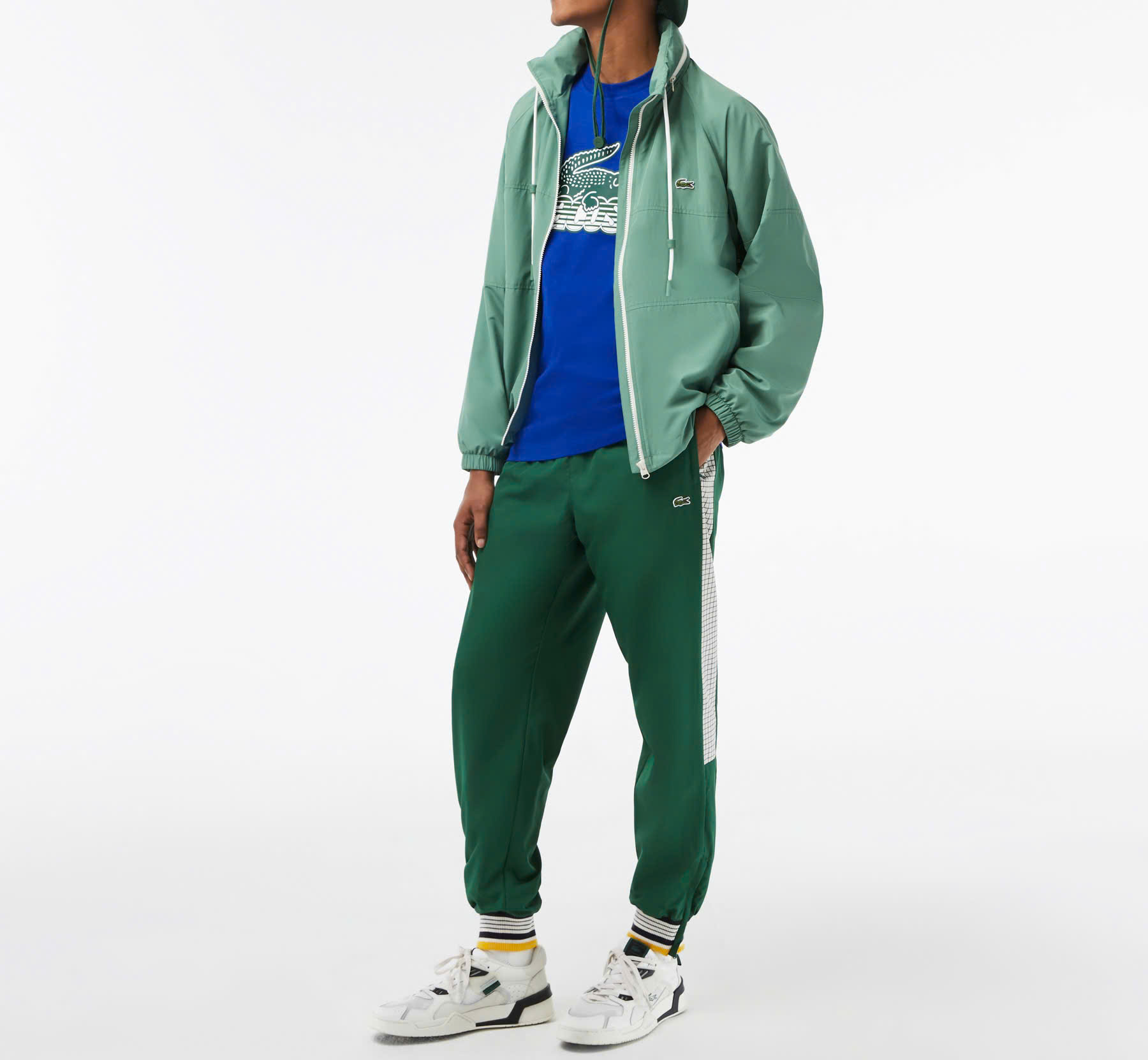 Áo Thun Lacoste Nam Dáng Regular TH5070-00-JQ0 Màu Xanh Dương