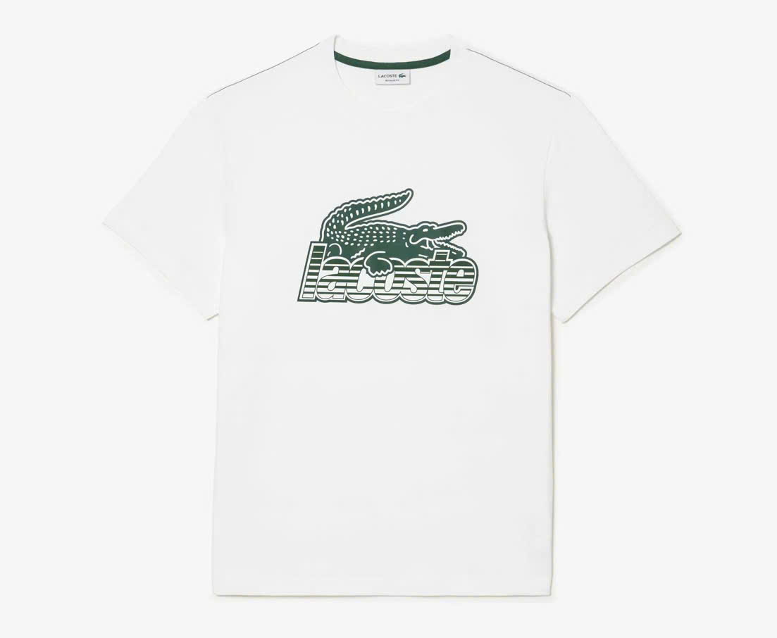 Áo Thun Lacoste Nam Dáng Regular TH5070-00-001 Màu Trắng