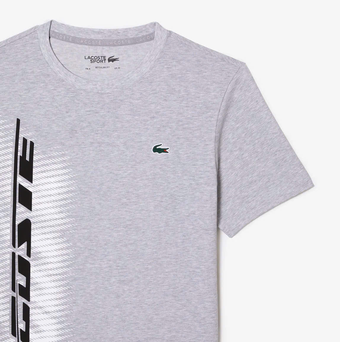 Áo Thun Lacoste Nam Dáng Regular TH5189-00-CCA Màu Xám