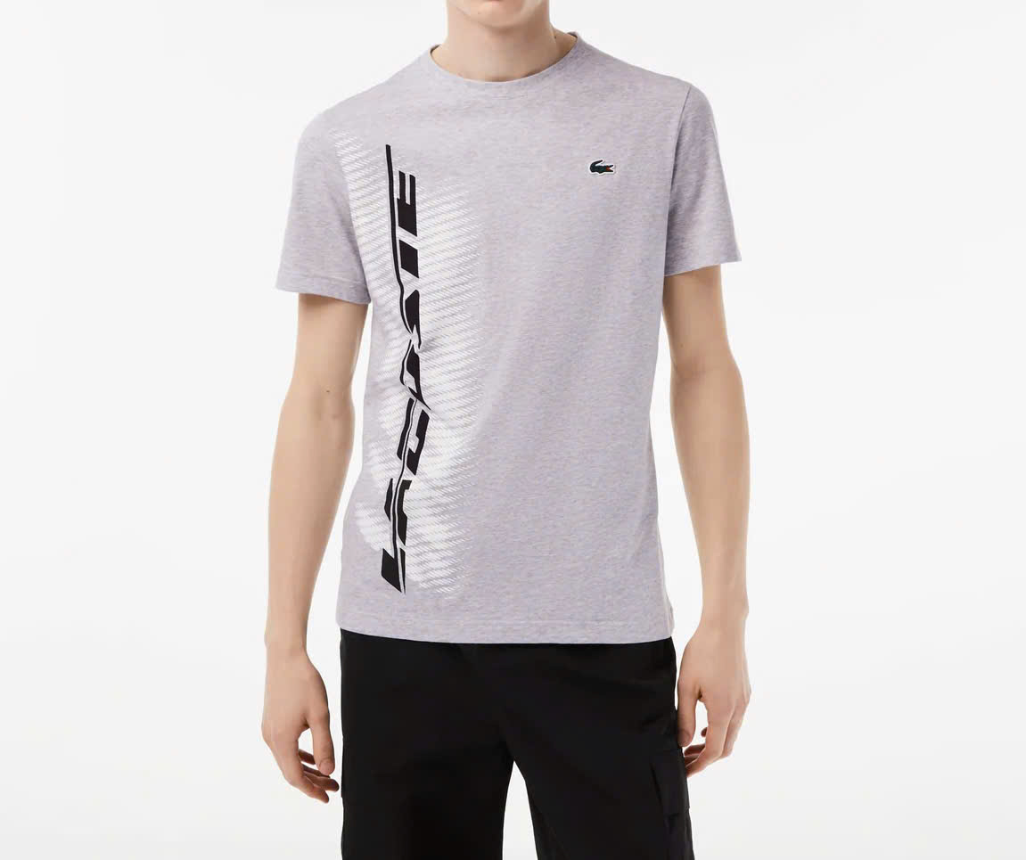 Áo Thun Lacoste Nam Dáng Regular TH5189-00-CCA Màu Xám