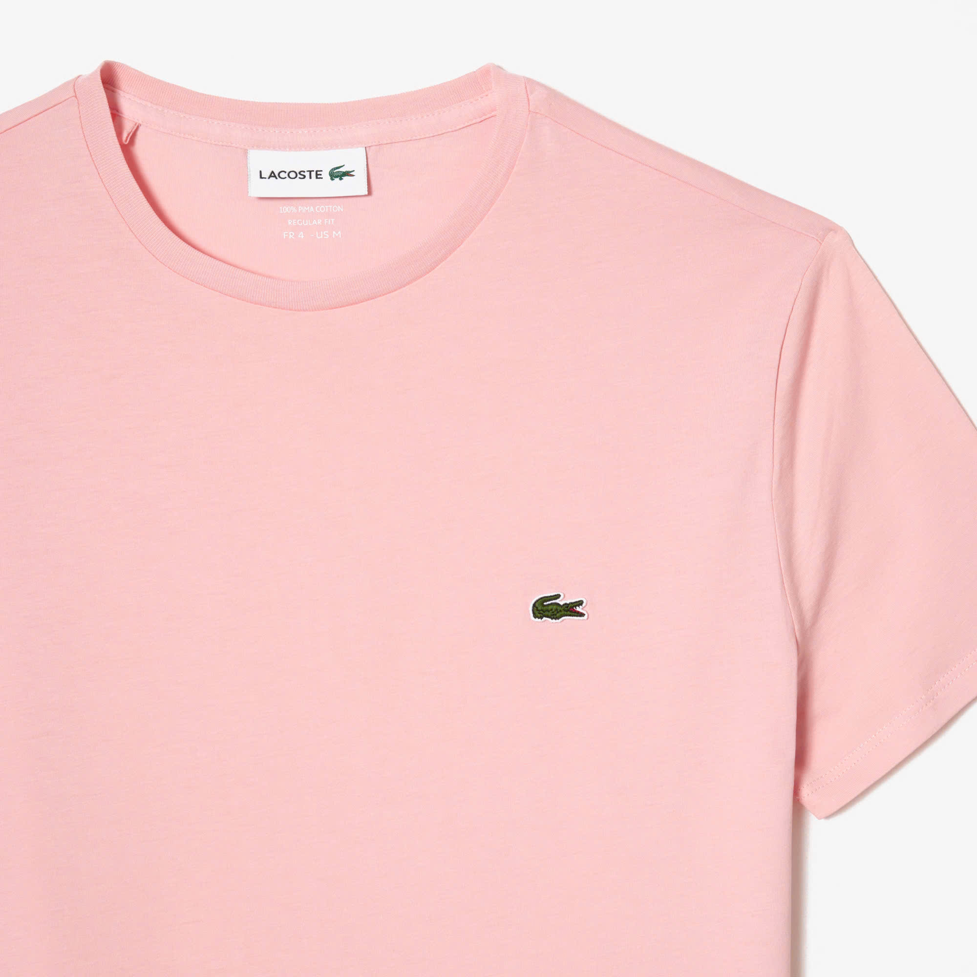 Áo Thun Lacoste Nam Dáng Regular Pima Cotton TH6709-00-KF9 Màu Hồng