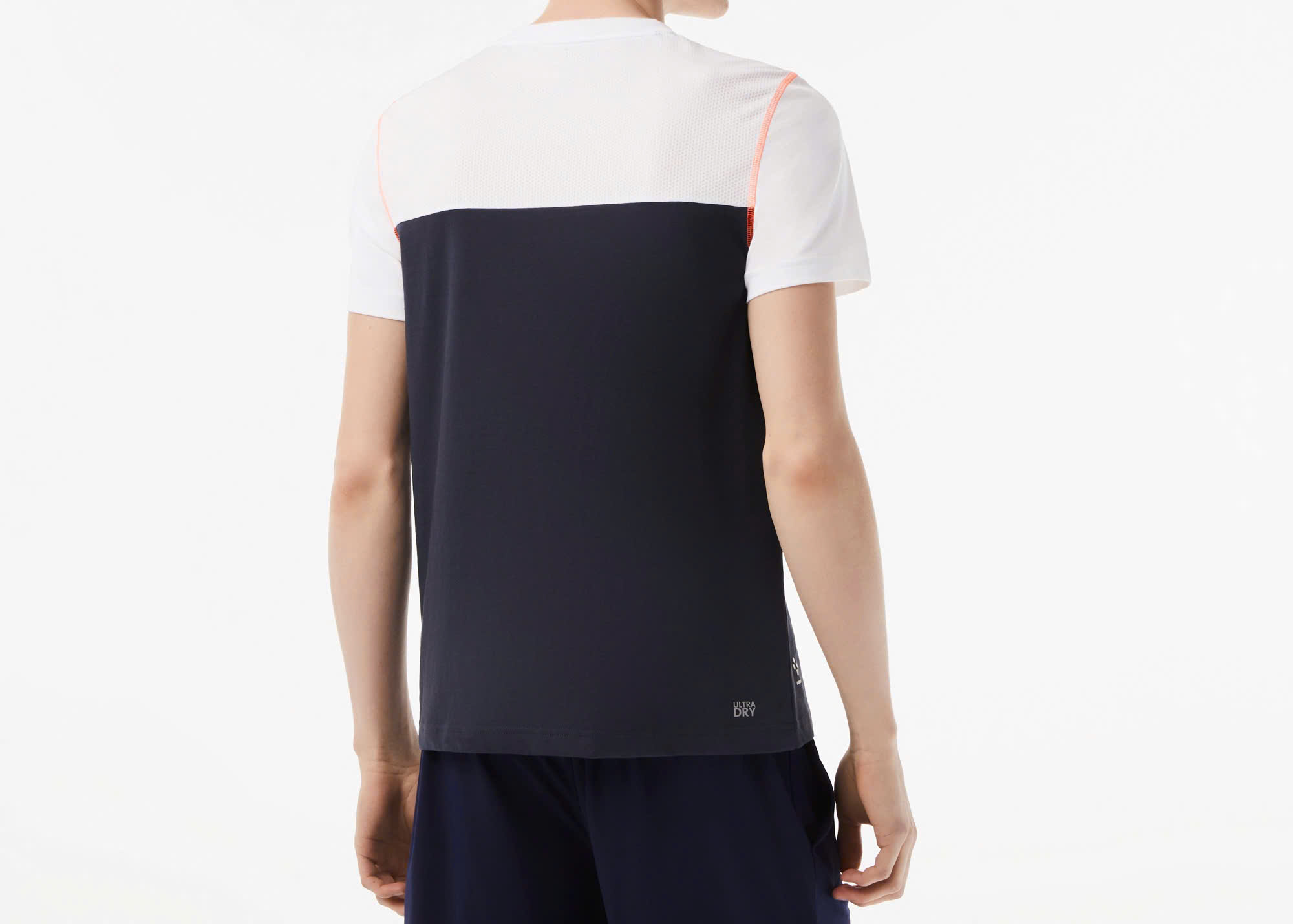 Áo Thun Lacoste Nam Thể Thao Tennis x Daniil Medvedev TH5179-00-WYI Màu Xanh Navy - Trắng