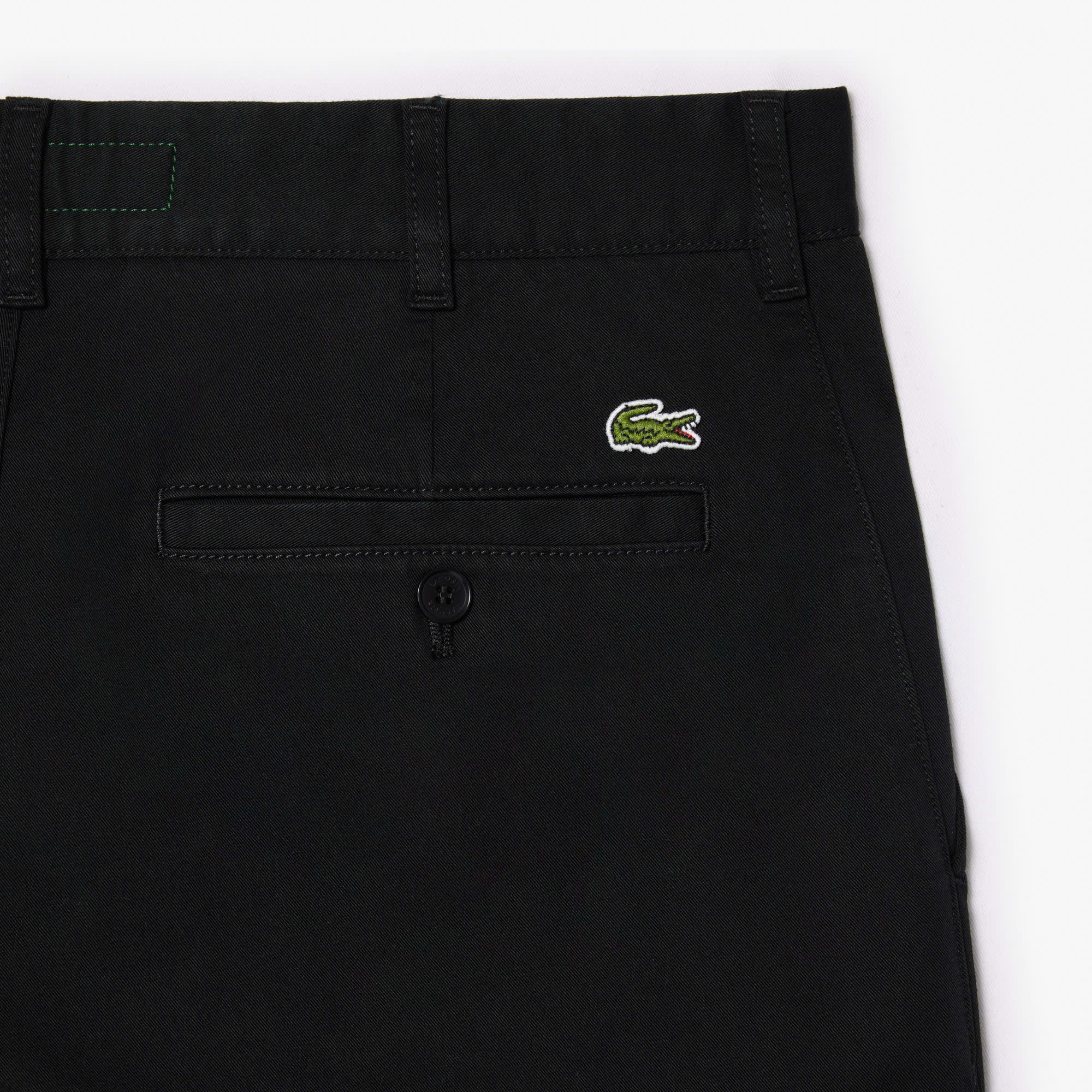 Quần Dài Lacoste Nam Kaki Dáng Slim HH3463-00-031 Màu Đen