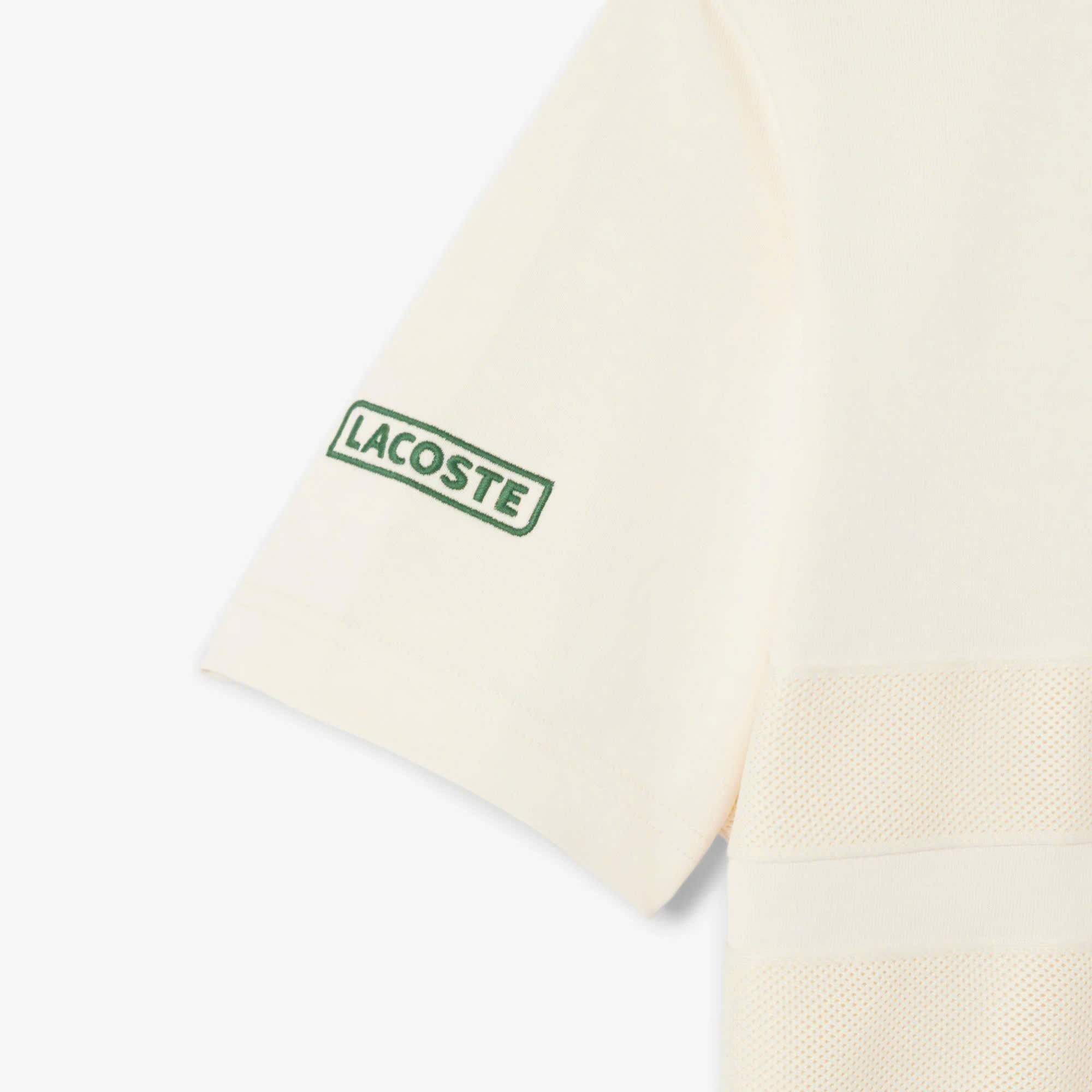 Áo Thun Lacoste Nam Dáng Classic TH9769-00-XFJ Màu Kem
