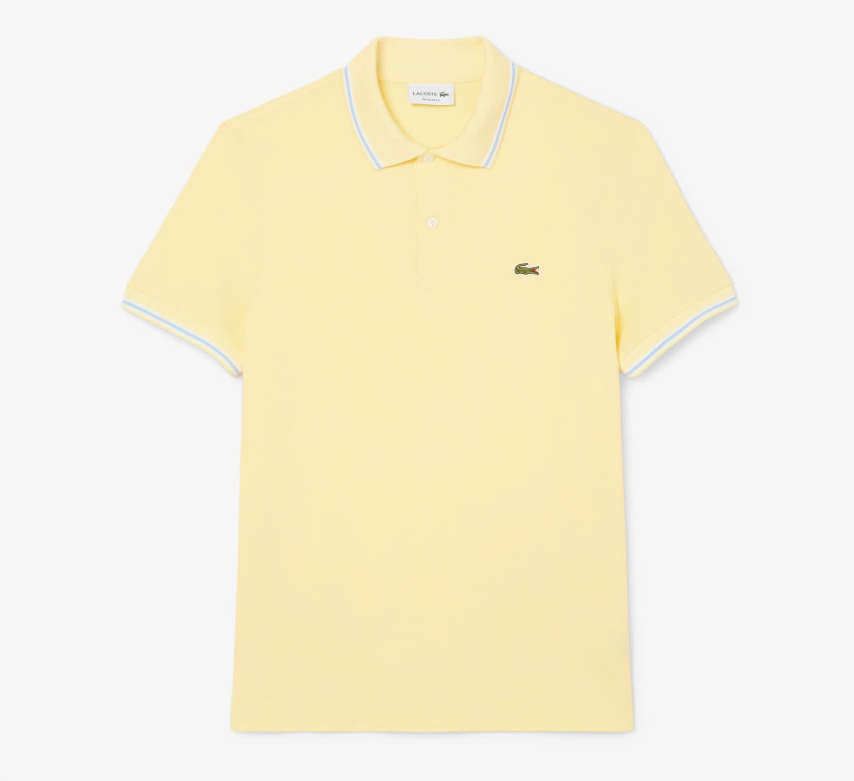 Áo Polo Lacoste Nam Viền Cổ Dáng Regular PH9875-00-107 Màu Vàng