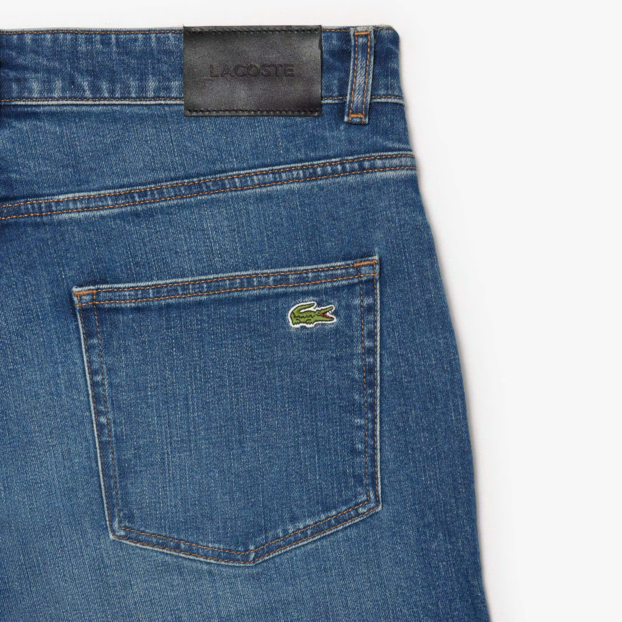 Quần Dài Jean Lacoste Nam Dáng Slim HH5019-00-MK9 Màu Xanh