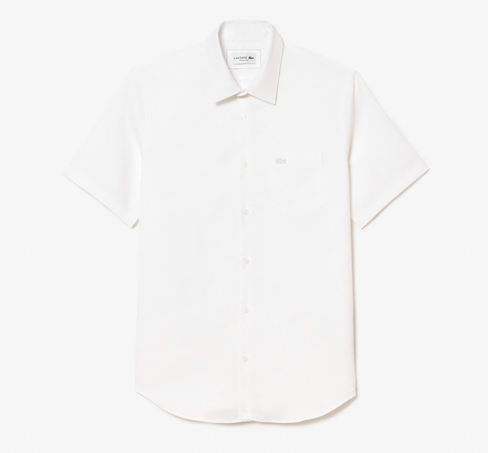 Áo Sơ Mi Lacoste Nam Cotton Dáng Regular CH8528-00-001 Màu Trắng