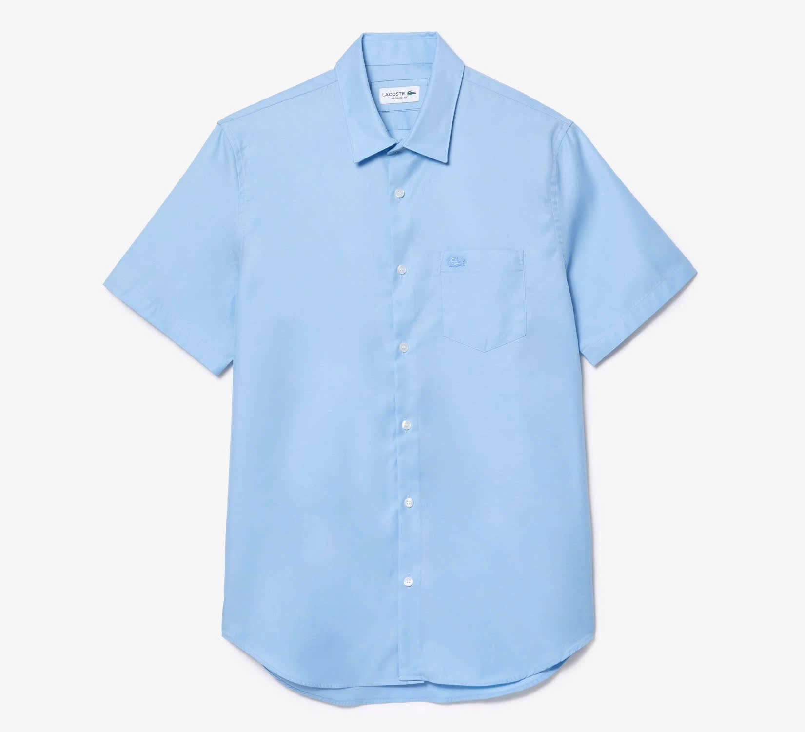 Áo Sơ Mi Lacoste Nam Cotton Dáng Regular CH8528-00-001 Màu Xanh