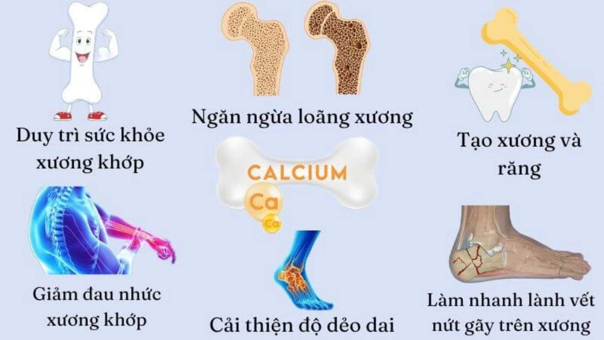 Bị Loãng Xương, Tê Bì tay Chân Nên Bổ Sung Canxi Loại Nào ?
