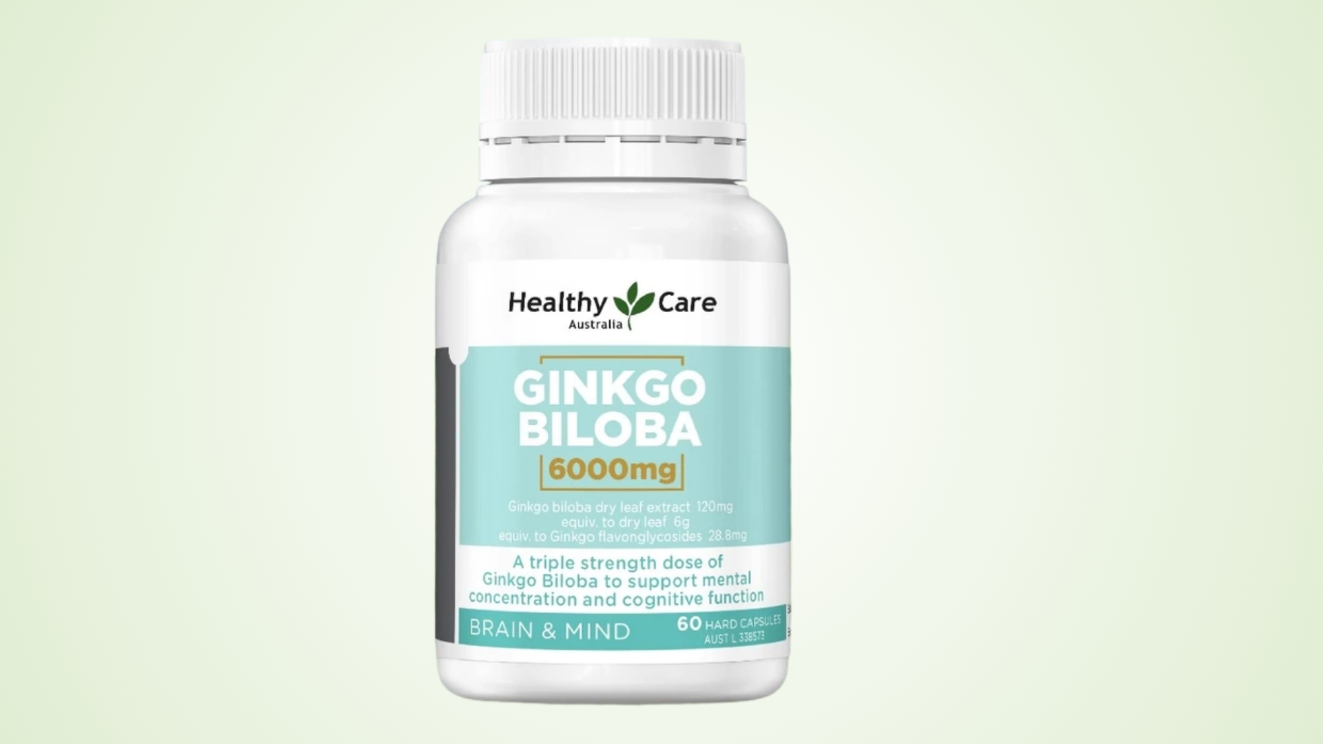 Viên Uống Bổ Não Healthy Care Ginkgo Biloba 6000mg - Hỗ Trợ Tuần Hoàn Máu Não, Tăng Tập Trung