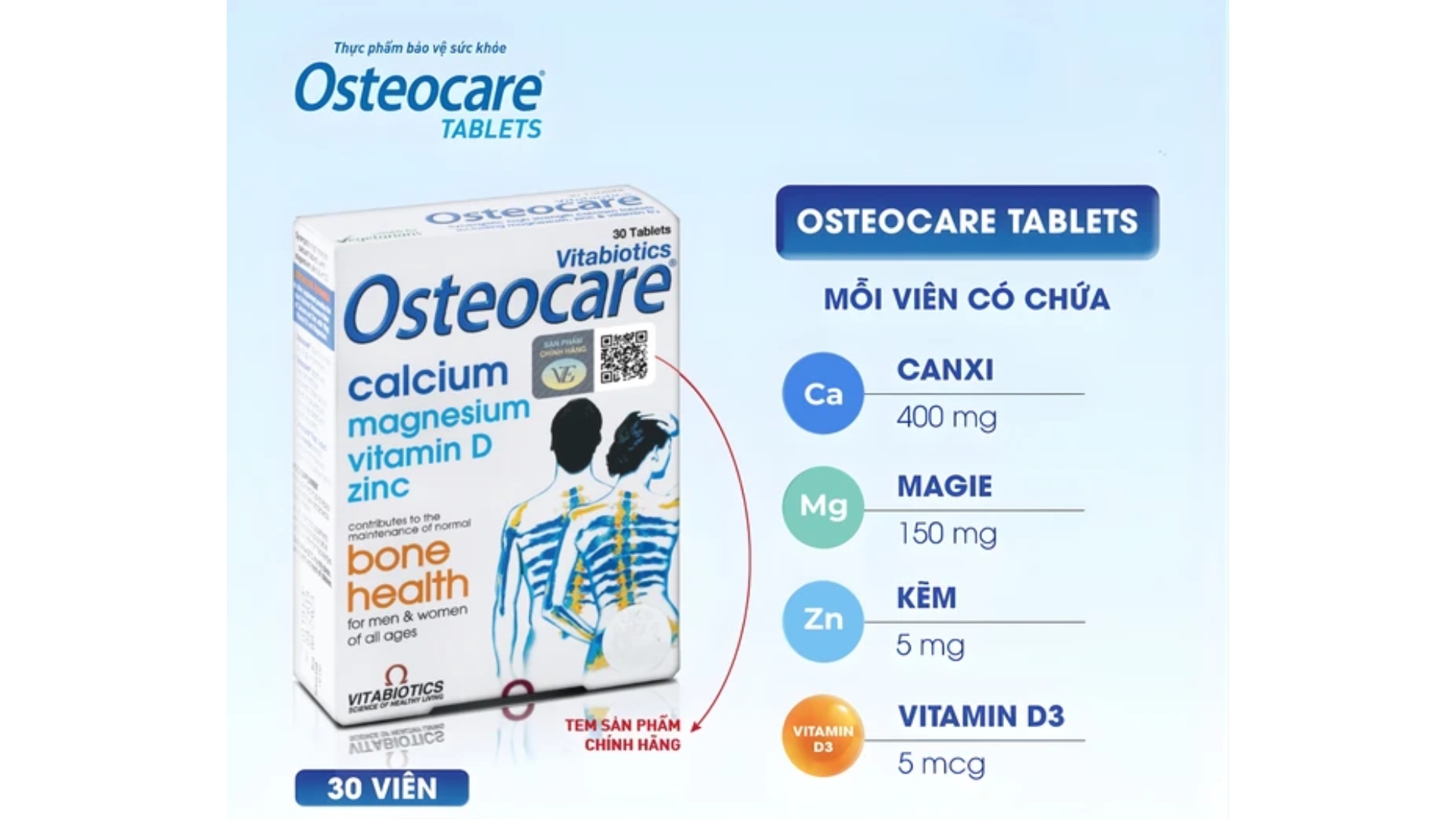 Vitabiotics Viên Uống Osteocare