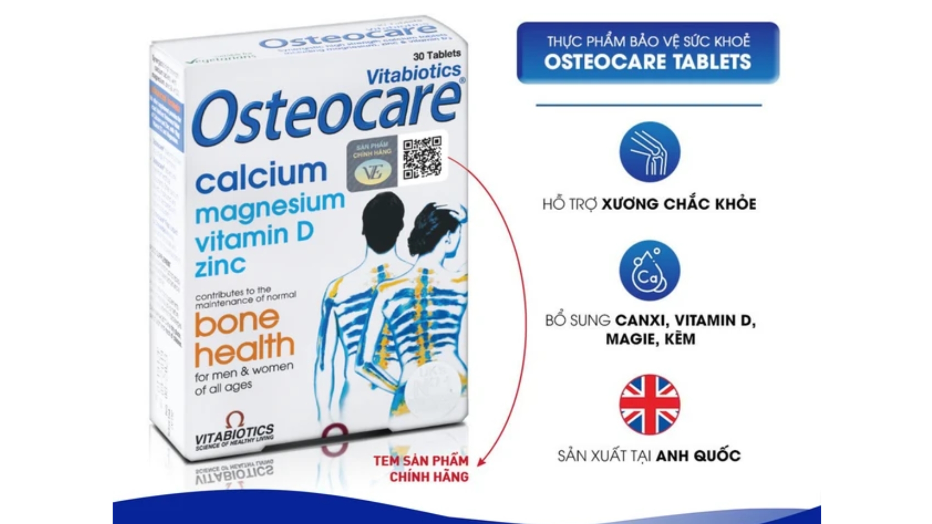Vitabiotics Viên Uống Osteocare
