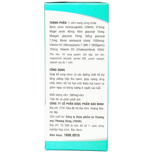 Avisure Hi-Cal Viên Uống Bổ Sung Canxi Và Dưỡng Chất Hộp 30 Viên