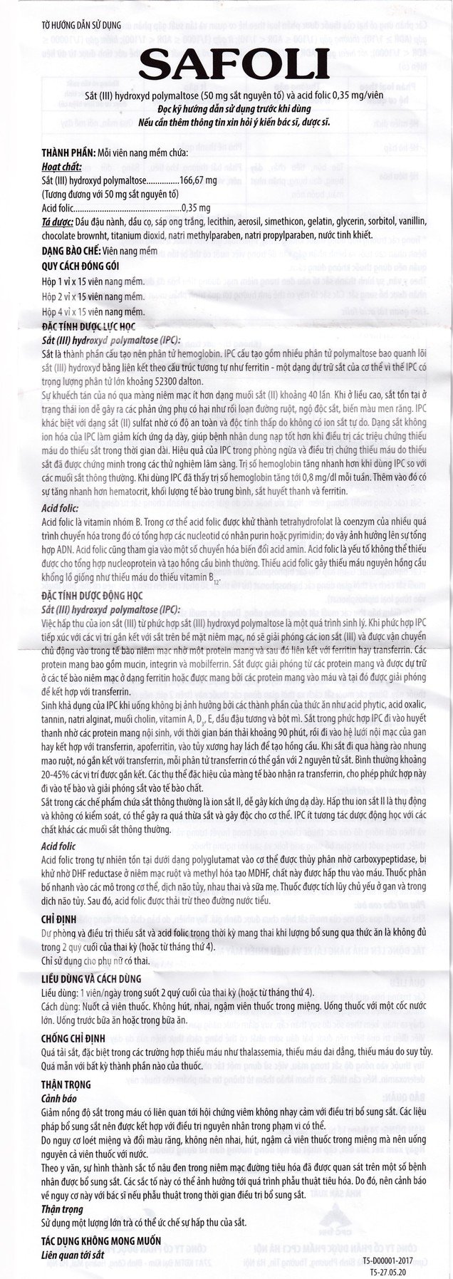 Avisure Safoli Viên Uống Bổ Sung Sắt Và Acid Folic Cho Bầu Hộp 60 Viên