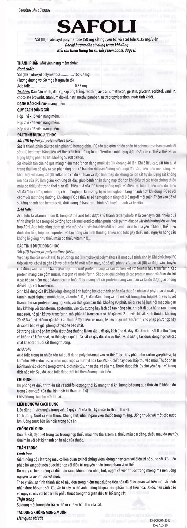 Avisure Safoli Viên Uống Bổ Sung Sắt Và Acid Folic Cho Bầu Hộp 60 Viên