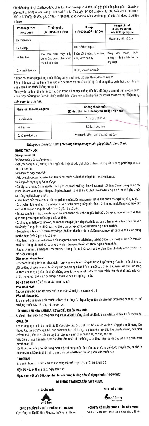 Avisure Safoli Viên Uống Bổ Sung Sắt Và Acid Folic Cho Bầu Hộp 60 Viên