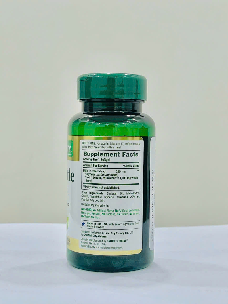Nature's Bounty Viên Uống Milk Thistle Extract Hỗ Trợ Bảo Vệ Gan Hộp 50 Viên