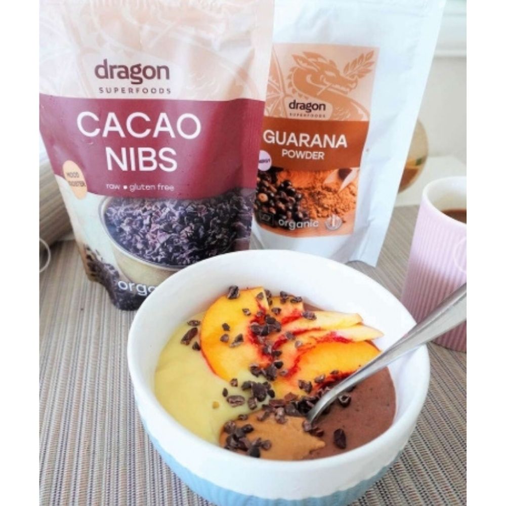 Dragon Superfoods Hạt Cacao Nibs Hữu Cơ Bổ Sung Dinh Dưỡng 200g