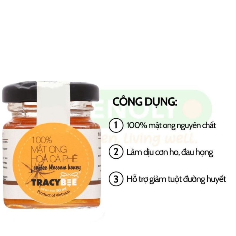 Combo 1 Hộp Lineabon K2 + D3 10ml & 1 Lọ Tracybee Mật Ong Hoa Cà Phê Coffee Blossom Honey 50ml