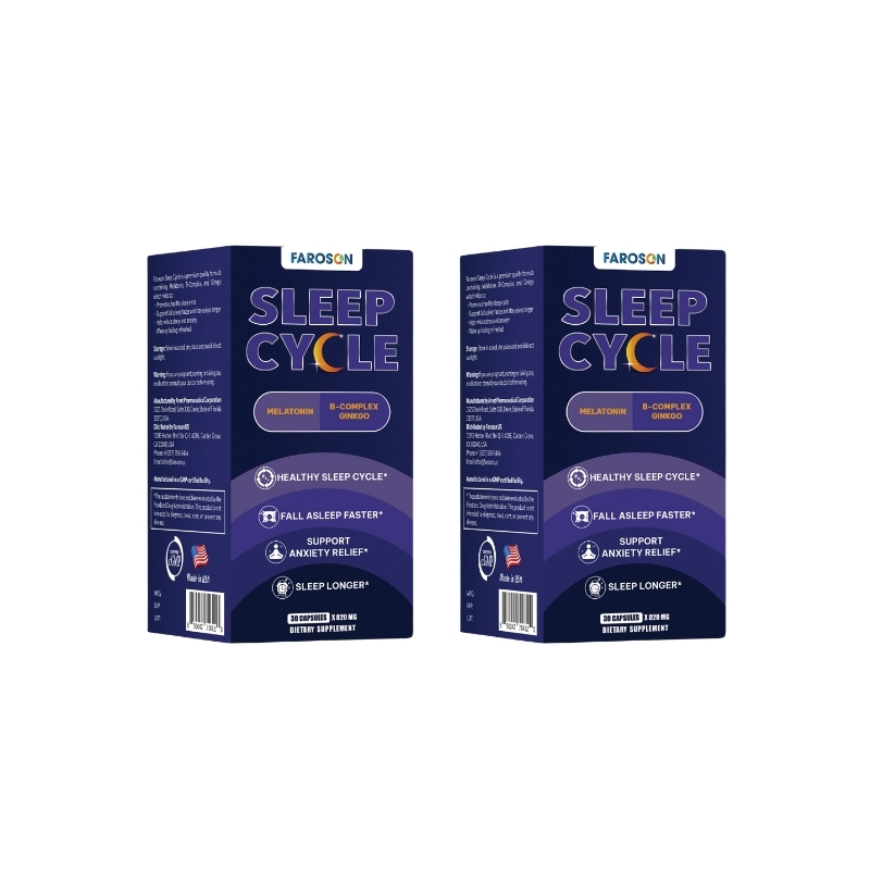 Combo 2 Hộp Faroson Viên Uống Ngủ Ngon Sleep Cycle Melatonin 3mg 30 viên