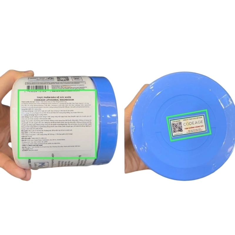 Combo CH - Alpha Plus & Codeage Liposomal Magnesium Glycinate Hỗ Trợ Xương Khớp Và Hệ Thần Kinh