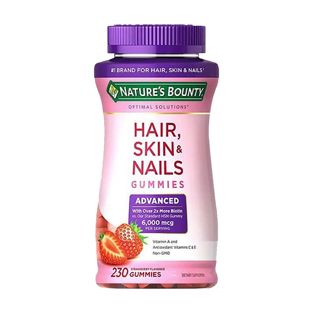 Nature's Bounty Kẹo Dẻo Đẹp Da Tóc Móng Hair Skin Nails Gummies 230 Viên