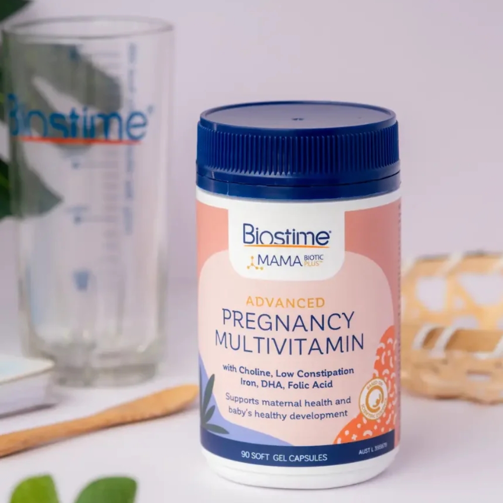 Biostime Viên Uống Vitamin Bầu MamaBiotic Plus Advanced Pregnancy Multivitamin 90 Viên