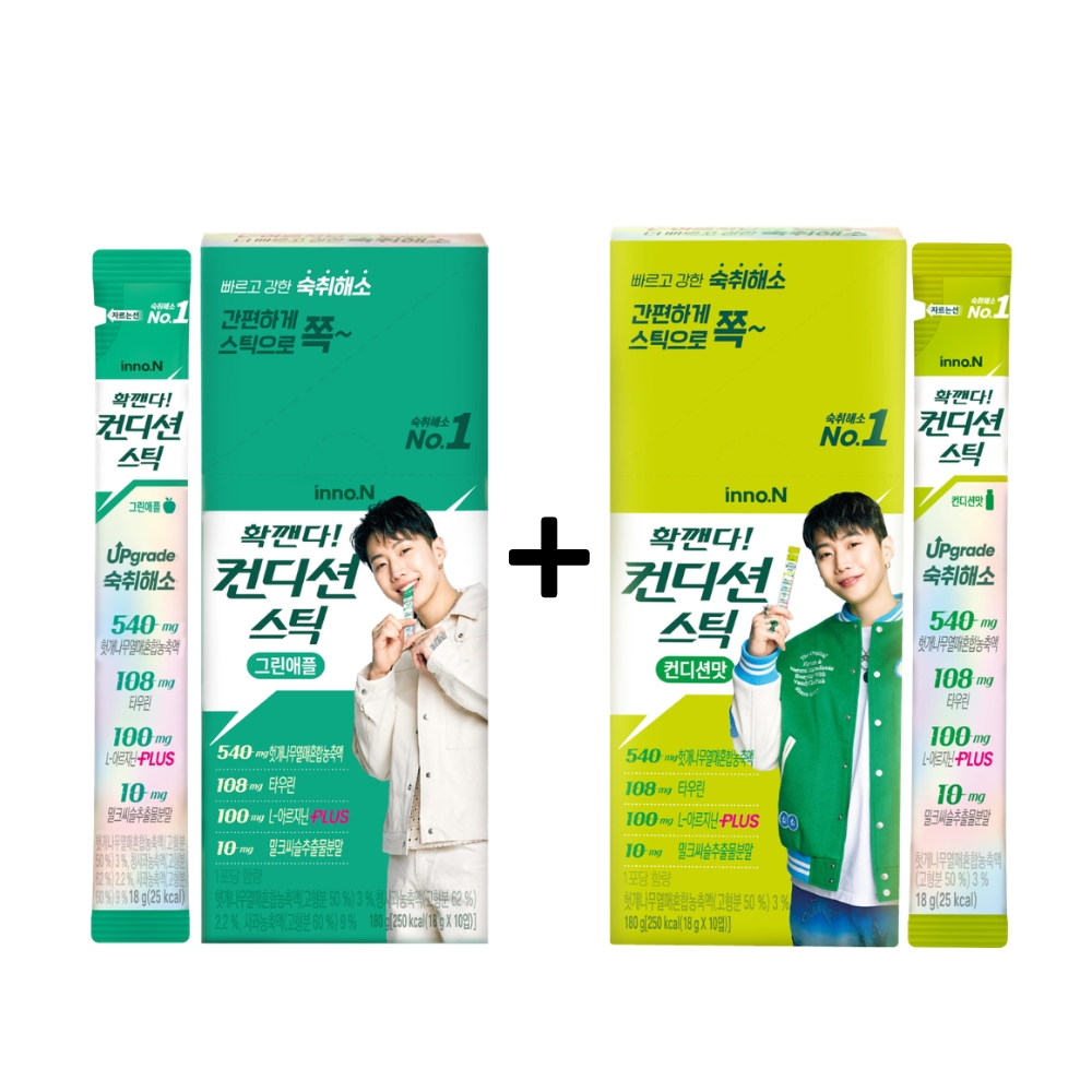 Combo Inno.N Thạch Giải Độc Gan Chiết Xuất Khúng Khéng Vị Nguyên Bản + Vị Táo